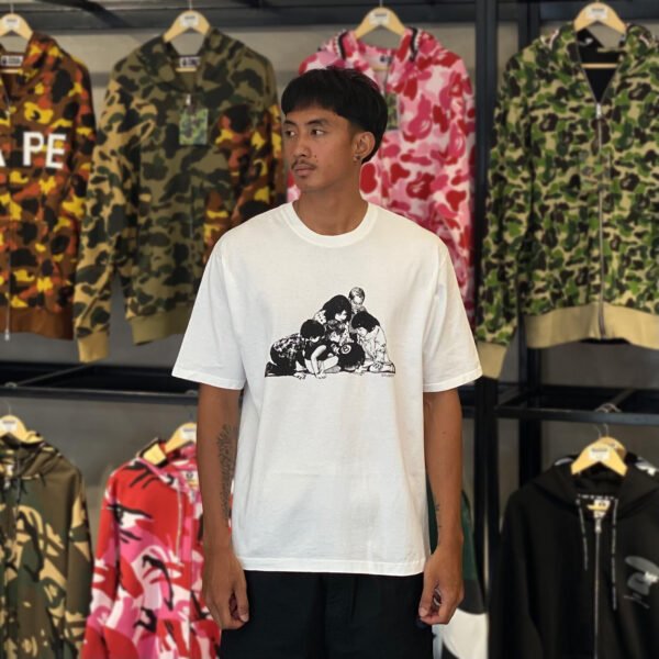 BRANDNEW STUSSY Kids White Tee (Large)