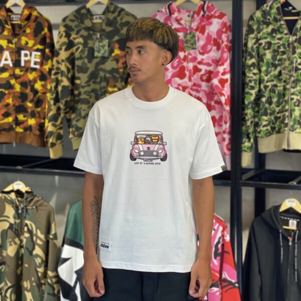 BRANDNEW AAPE BY *A BATHING APE® Aaper Graphic Relaxed Fit White Tee (Medium)