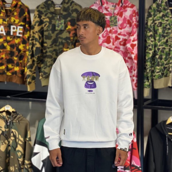 BRANDNEW AAPE BY *A BATHING APE® Jujutsu Kaisen White Crewneck (Large)