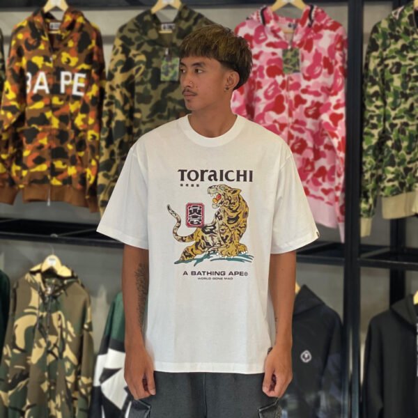 BRANDNEW BAPE x Toraichi Relaxed Fit White Tee (Large)